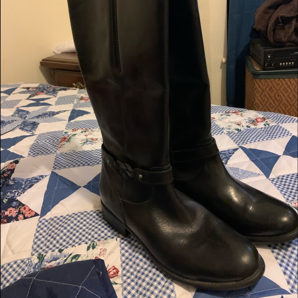 Clark’s high knew wide calf boots